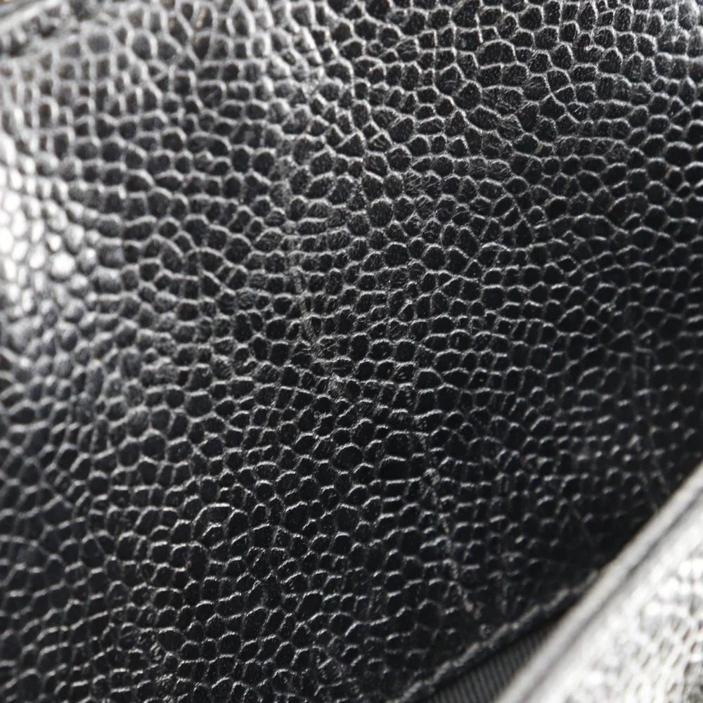 CHANEL Black Caviar Leather Bag